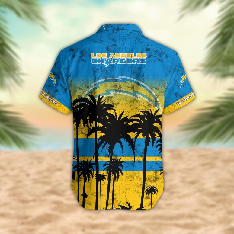 Los Angeles Chargers Desert Sunset Hawaiian Shirt
