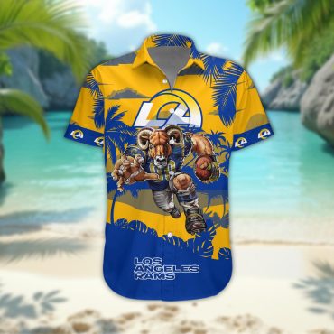 Los Angeles Rams Personalized Gridiron Warrior Hawaiian Shirt