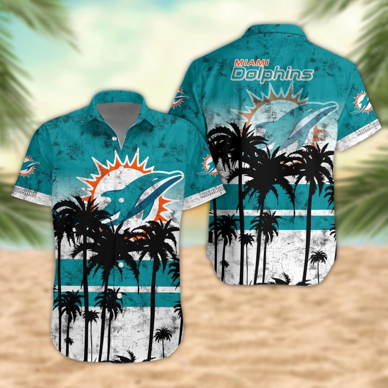 Miami Dolphins Desert Sunset Hawaiian Shirt