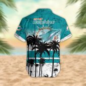 Miami Dolphins Desert Sunset Hawaiian Shirt Back - TeeAloha