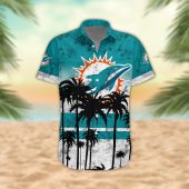 Miami Dolphins Desert Sunset Hawaiian Shirt Front - TeeAloha