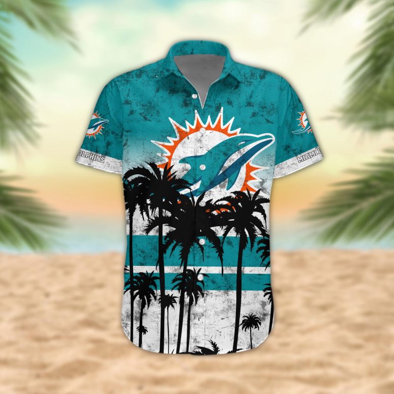 Miami Dolphins Desert Sunset Hawaiian Shirt