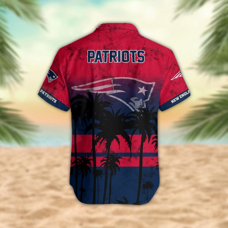 New England Patriots Desert Sunset Hawaiian Shirt