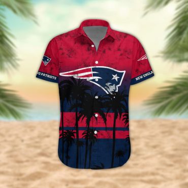 New England Patriots Desert Sunset Hawaiian Shirt