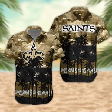 New Orleans Saints Desert Sunset Hawaiian Shirt