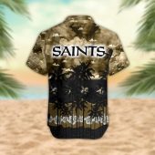 New Orleans Saints Desert Sunset Hawaiian Shirt Back - TeeAloha