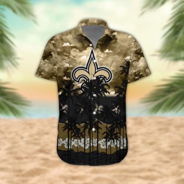 New Orleans Saints Desert Sunset Hawaiian Shirt