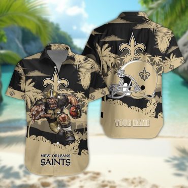 New Orleans Saints Personalized Gridiron Warrior Hawaiian Shirt