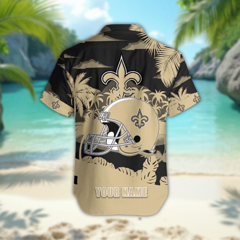 New Orleans Saints Personalized Gridiron Warrior Hawaiian Shirt