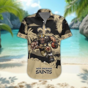 New Orleans Saints Personalized Gridiron Warrior Hawaiian Shirt