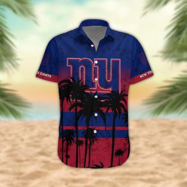 New York Giants Desert Sunset Hawaiian Shirt
