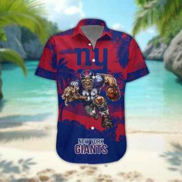 New York Giants Personalized Gridiron Warrior Hawaiian Shirt