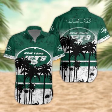 New York Jets Desert Sunset Hawaiian Shirt