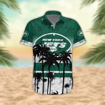 New York Jets Desert Sunset Hawaiian Shirt