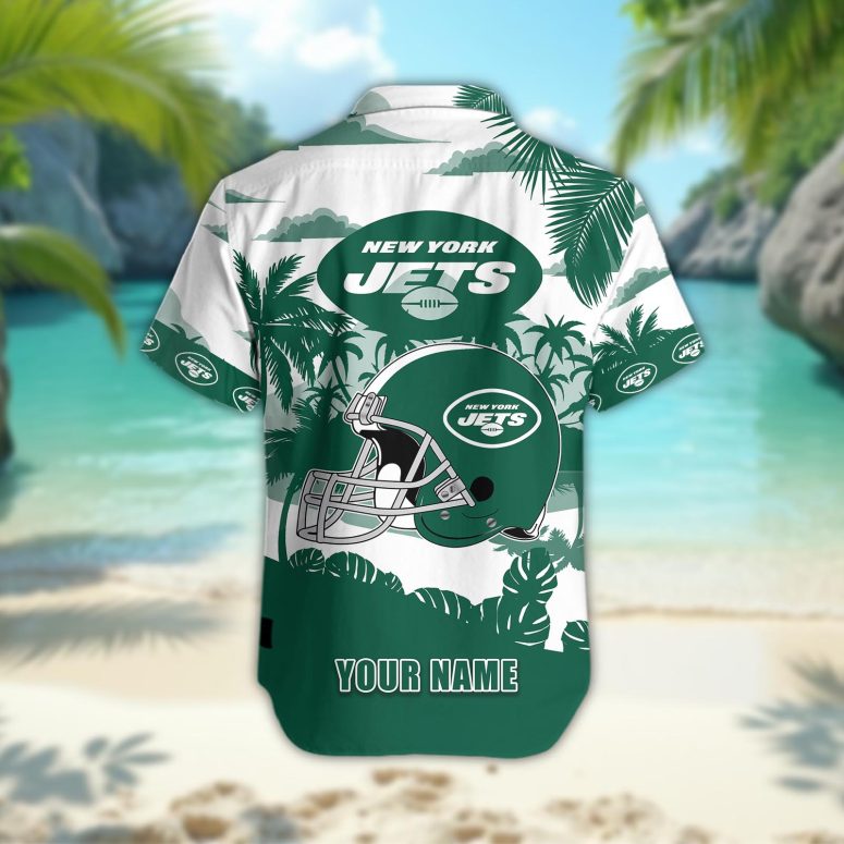New York Jets Personalized Gridiron Warrior Hawaiian Shirt