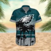 Philadelphia Eagles Desert Sunset Hawaiian Shirt Front - TeeAloha