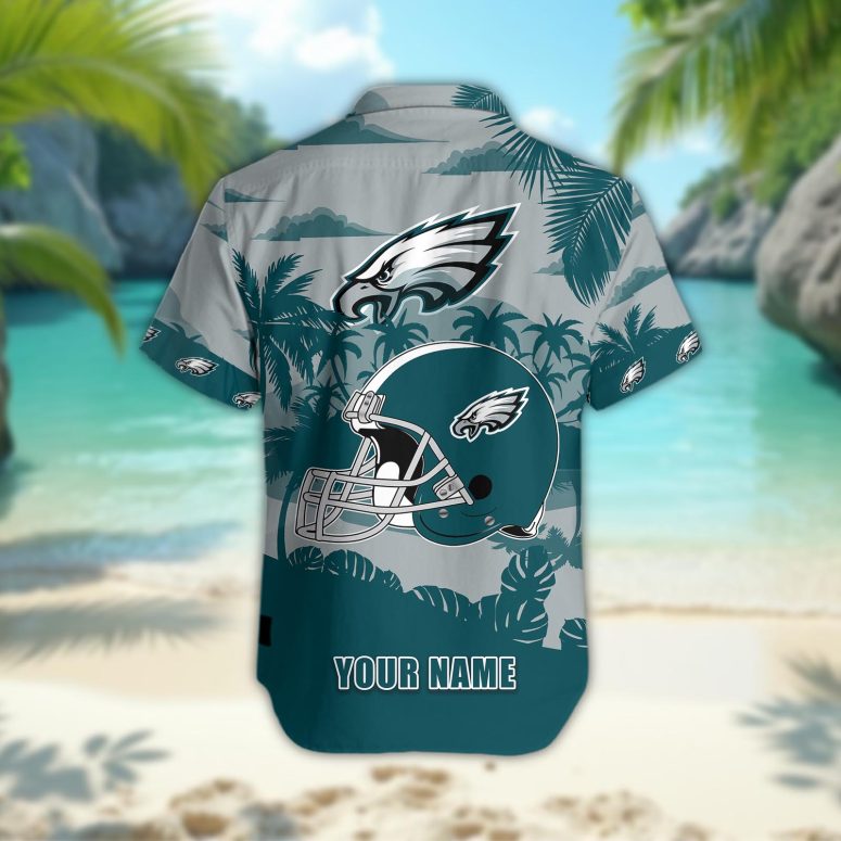 Philadelphia Eagles Personalized Gridiron Warrior Hawaiian Shirt
