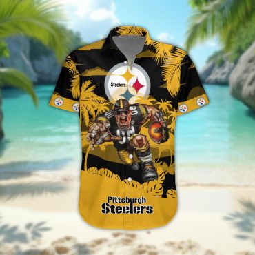 Pittsburgh Steelers Personalized Gridiron Warrior Hawaiian Shirt