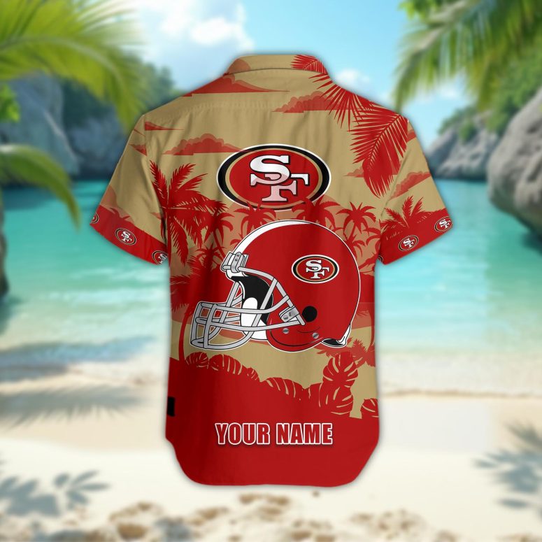 San Francisco 49ers Personalized Gridiron Warrior Hawaiian Shirt