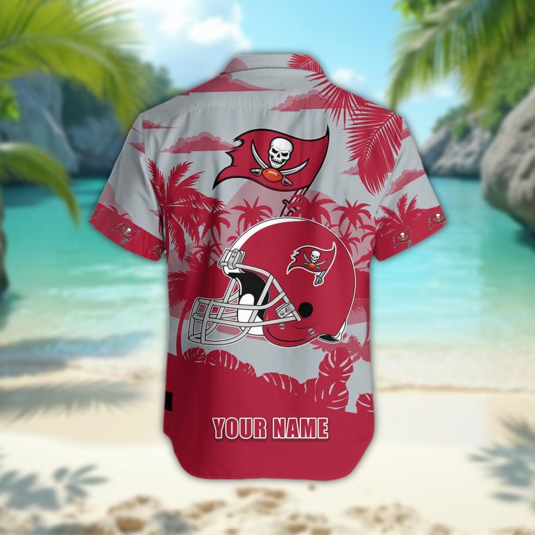 Tampa Bay Buccaneers Personalized Gridiron Warrior Hawaiian Shirt