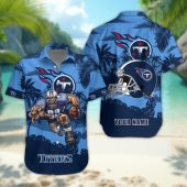 Tennessee Titans Personalized Gridiron Warrior Hawaiian Shirt - TeeAloha
