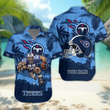 Tennessee Titans Personalized Gridiron Warrior Hawaiian Shirt