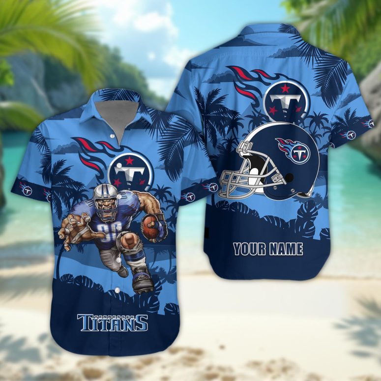 Tennessee Titans Personalized Gridiron Warrior Hawaiian Shirt