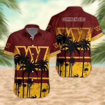 Washington Commanders Desert Sunset Hawaiian Shirt