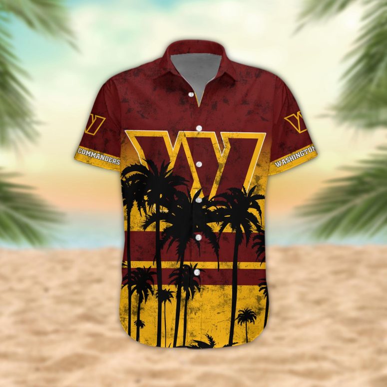 Washington Commanders Desert Sunset Hawaiian Shirt